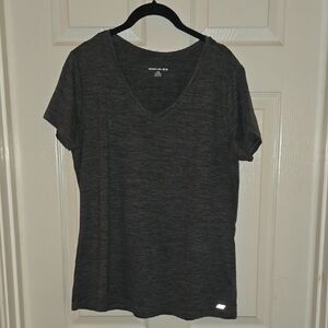 Amazon Essentials Charcoal V-Neck Women's Active‎ Tee